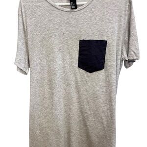 H&M Gray and Black Short Sleeve Tees